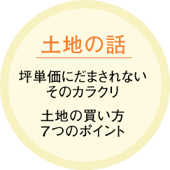 「土地の話」坪単価にだまされないそのカラクリ　土地の買い方７つのポイント